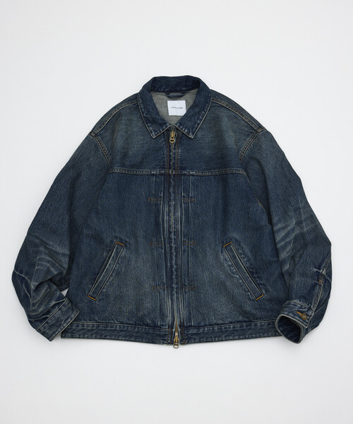 FREAK'S STORE(フリークスストア)の「ZIP デニム トラッカージャケット(デニムジャケット・メンズ・ネイビー/サックスブルー・MEDIUM/LARGE)」の6枚目の写真