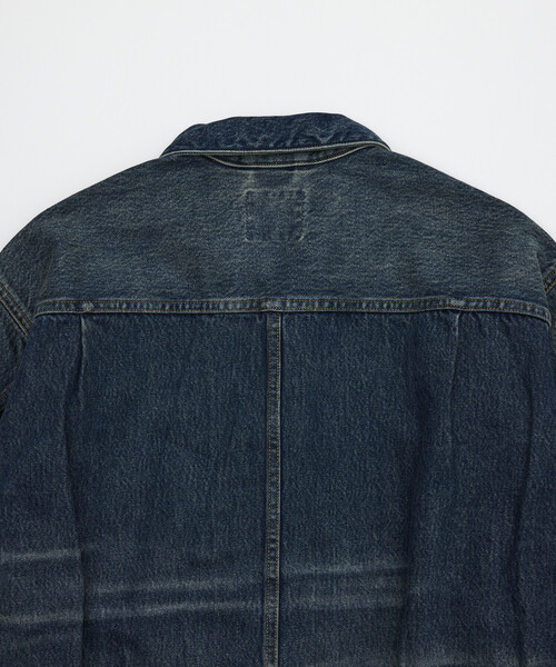 FREAK'S STORE(フリークスストア)の「ZIP デニム トラッカージャケット(デニムジャケット・メンズ・ネイビー/サックスブルー・MEDIUM/LARGE)」の22枚目の写真