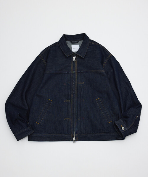 FREAK'S STORE(フリークスストア)の「ZIP デニム トラッカージャケット(デニムジャケット・メンズ・ネイビー/サックスブルー・MEDIUM/LARGE)」の21枚目の写真