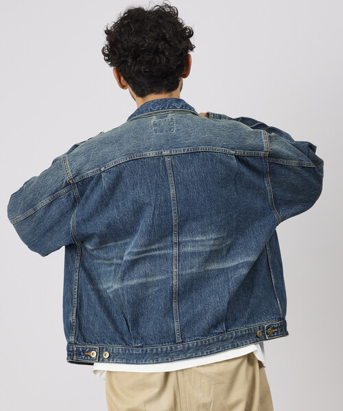 FREAK'S STORE(フリークスストア)の「ZIP デニム トラッカージャケット(デニムジャケット・メンズ・ネイビー/サックスブルー・MEDIUM/LARGE)」の15枚目の写真