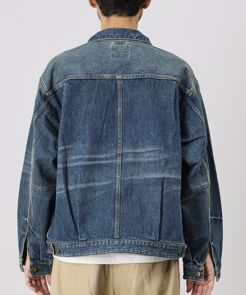 FREAK'S STORE(フリークスストア)の「ZIP デニム トラッカージャケット(デニムジャケット・メンズ・ネイビー/サックスブルー・MEDIUM/LARGE)」の11枚目の写真