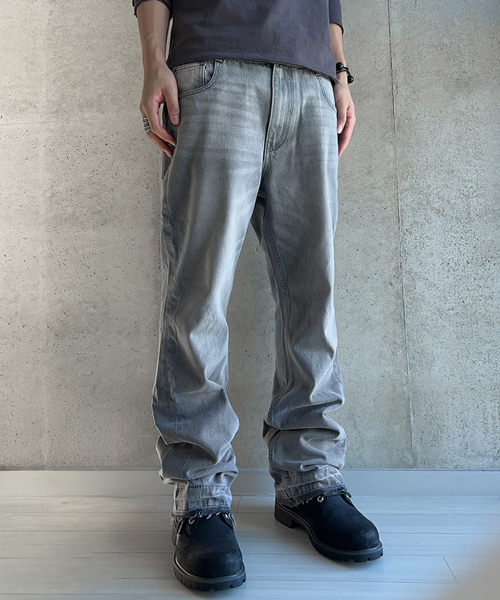 KICHUL（キチョル）の「ローキー フレアデニムパンツ（グレー）（デニムパンツ・レディース・その他・SMALL/MEDIUM/LARGE）」の2枚目の写真