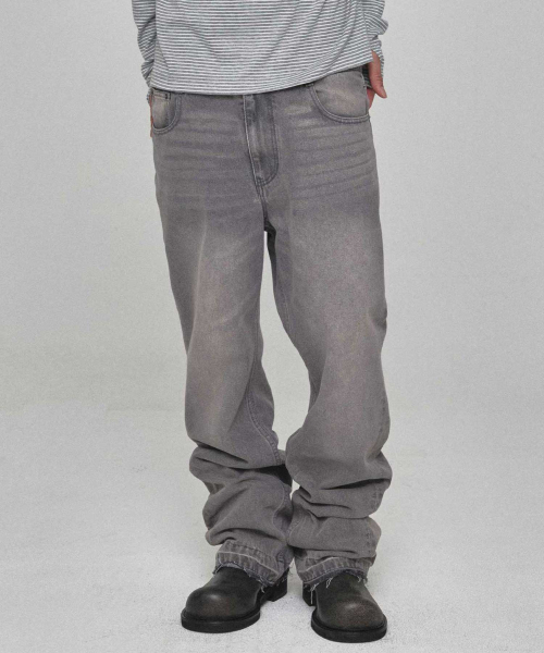 KICHUL（キチョル）の「ローキー フレアデニムパンツ（グレー）（デニムパンツ・レディース・その他・SMALL/MEDIUM/LARGE）」の3枚目の写真