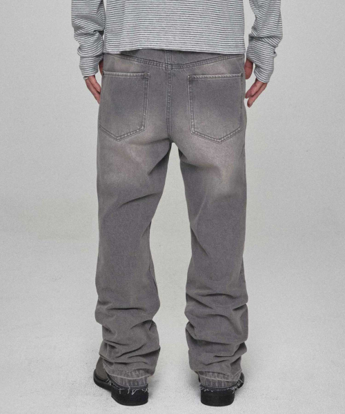 KICHUL（キチョル）の「ローキー フレアデニムパンツ（グレー）（デニムパンツ・レディース・その他・SMALL/MEDIUM/LARGE）」の5枚目の写真
