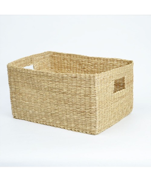 SPECIAL PRODUCT DESIGN（スペシャルプロダクトデザイン）の「シーグラスバスケット 長方 Lサイズ シンプル かご（かごバッグ・レディース・マルチ・FREE）」の3枚目の写真