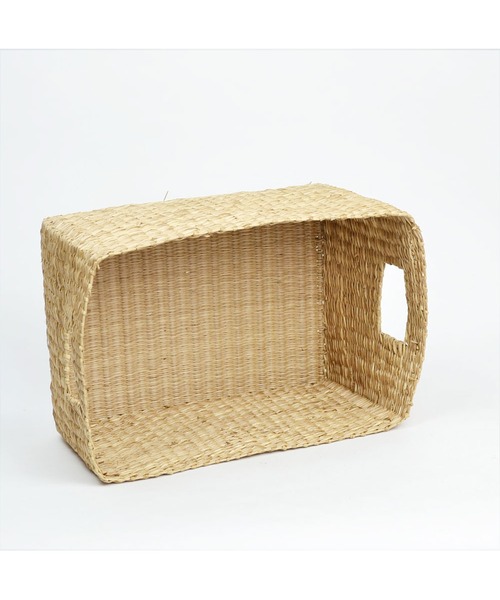 SPECIAL PRODUCT DESIGN（スペシャルプロダクトデザイン）の「シーグラスバスケット 長方 Lサイズ シンプル かご（かごバッグ・レディース・マルチ・FREE）」の4枚目の写真