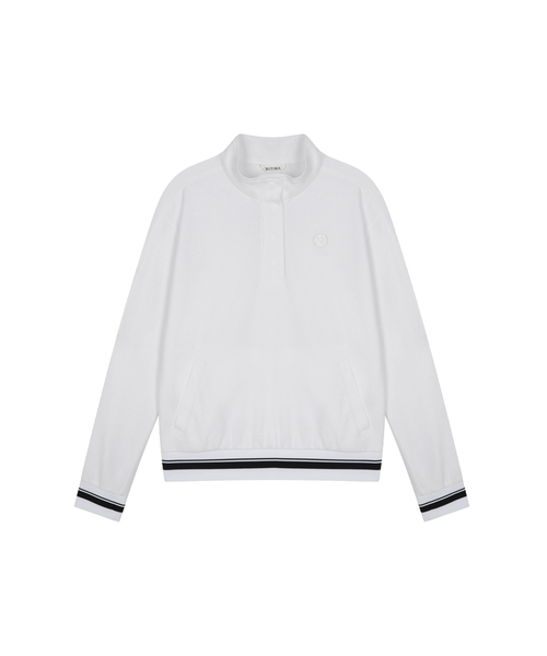 NITINA(ニティナ)の「エアウォームハーフネックTシャツ WH(Tシャツ/カットソー・レディース・ホワイト・SMALL/MEDIUM)」の1枚目の写真