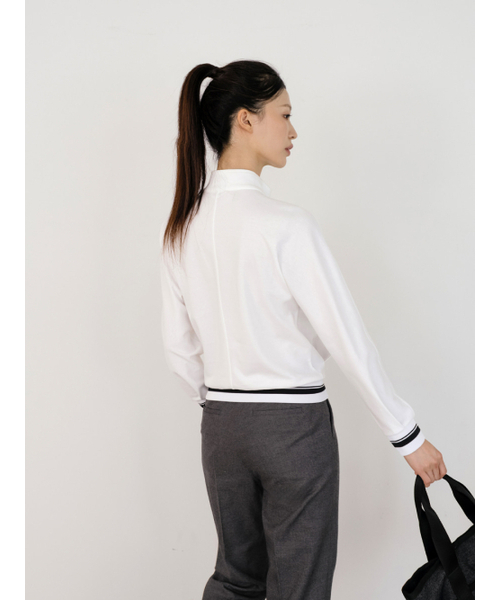 NITINA(ニティナ)の「エアウォームハーフネックTシャツ WH(Tシャツ/カットソー・レディース・ホワイト・SMALL/MEDIUM)」の3枚目の写真