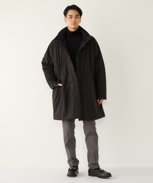 SHIPS Colors（シップス カラーズ）の「〈撥水・防風・防花粉〉All Weather Tex パディング モッズコート◆（モッズコート・メンズ・ブラック/オリーブ・LARGE/MEDIUM/X-LARGE）」の15枚目の写真