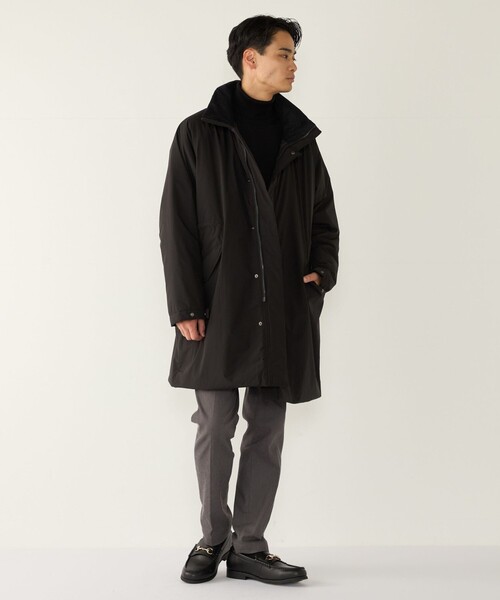 SHIPS Colors（シップス カラーズ）の「〈撥水・防風・防花粉〉All Weather Tex パディング モッズコート◆（モッズコート・メンズ・ブラック/オリーブ・LARGE/MEDIUM/X-LARGE）」の9枚目の写真