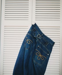 back buckle denim pants / バックバックルデニムパンツ