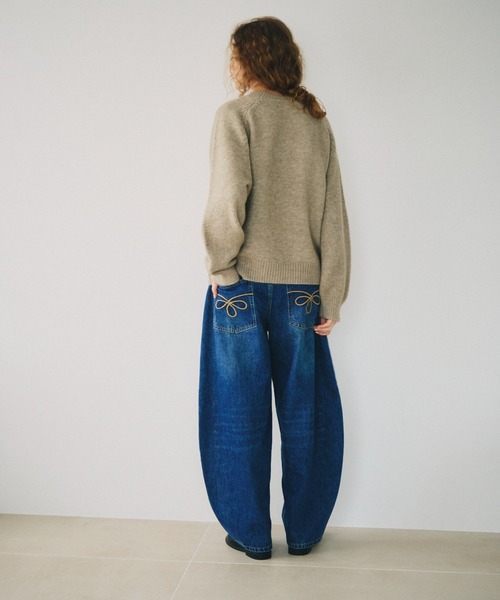 full/fill.(フルフィル)の「back buckle denim pants / バックバックルデニムパンツ(デニムパンツ・レディース・ブルー/ブラウン・S)」の16枚目の写真