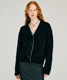 【2026Winter Pre-Order】FOXブレンドダブルネックカーディガン / Fox Blend Double Neck Cardigan
