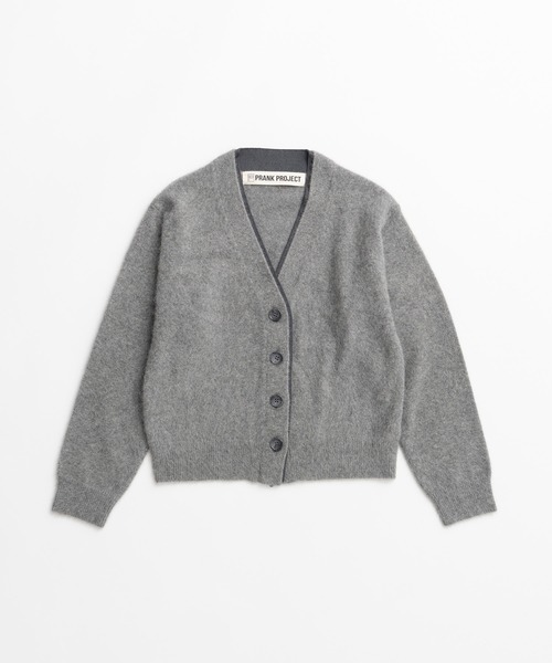 PRANK PROJECT(プランクプロジェクト)の「【2026Winter Pre-Order】FOXブレンドダブルネックカーディガン / Fox Blend Double Neck Cardigan(カーディガン/ボレロ・レディース・グレー/ブラック・FREE)」の15枚目の写真