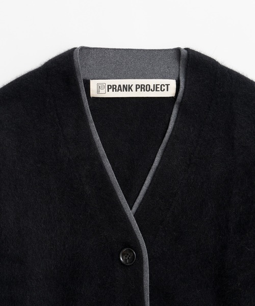 PRANK PROJECT(プランクプロジェクト)の「【2026Winter Pre-Order】FOXブレンドダブルネックカーディガン / Fox Blend Double Neck Cardigan(カーディガン/ボレロ・レディース・グレー/ブラック・FREE)」の18枚目の写真