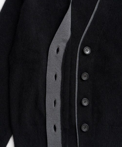 PRANK PROJECT(プランクプロジェクト)の「【2026Winter Pre-Order】FOXブレンドダブルネックカーディガン / Fox Blend Double Neck Cardigan(カーディガン/ボレロ・レディース・グレー/ブラック・FREE)」の19枚目の写真