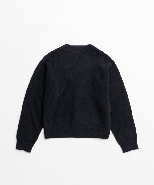 PRANK PROJECT(プランクプロジェクト)の「【2026Winter Pre-Order】FOXブレンドダブルネックカーディガン / Fox Blend Double Neck Cardigan(カーディガン/ボレロ・レディース・グレー/ブラック・FREE)」の17枚目の写真