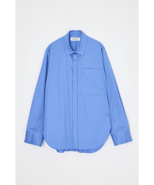 ENFOLD(エンフォルド)の「STANDARD SHIRT(Tシャツ/カットソー・レディース・ホワイト/サックスブルー・38)」の2枚目の写真