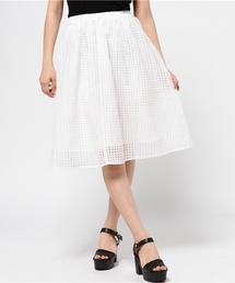 ikka | シアチェックスカート(スカート)