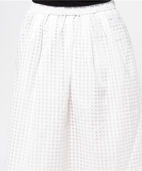 ikka（イッカ）の「シアチェックスカート（スカート・レディース・ネイビー/ホワイト・MEDIUM/LARGE）」の7枚目の写真