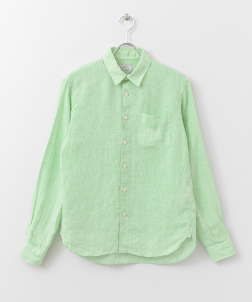 URBAN RESEARCH DOORS MENS（アーバンリサーチ ドアーズ メンズ）の「DOORS Linen LONG-SLEEVE Shirts（シャツ/ブラウス・メンズ・ブルー/ホワイト/グリーン/ストライプ/チェック・40/38）」の21枚目の写真