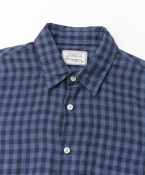 URBAN RESEARCH DOORS MENS（アーバンリサーチ ドアーズ メンズ）の「DOORS Linen LONG-SLEEVE Shirts（シャツ/ブラウス・メンズ・ブルー/ホワイト/グリーン/ストライプ/チェック・40/38）」の12枚目の写真