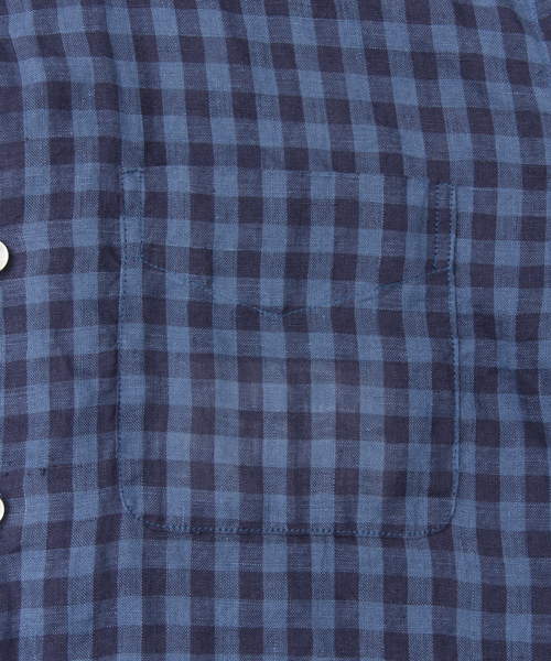 URBAN RESEARCH DOORS MENS（アーバンリサーチ ドアーズ メンズ）の「DOORS Linen LONG-SLEEVE Shirts（シャツ/ブラウス・メンズ・ブルー/ホワイト/グリーン/ストライプ/チェック・40/38）」の14枚目の写真