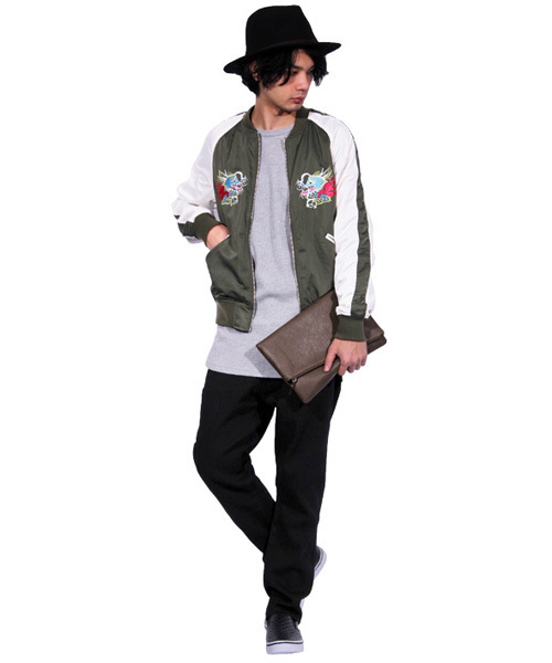 ８(eight)（エイト）の「シンプル クラッチバッグ PUレザー（クラッチバッグ・メンズ・ブラウン/ブラック・FREE）」の4枚目の写真