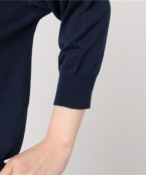 POU DOU DOU（プードゥドゥ）の「ドロップショルダーゆるトップス（ニット/セーター・レディース・グレー/イエロー/ネイビー/レッド/ピンク・3）」の10枚目の写真