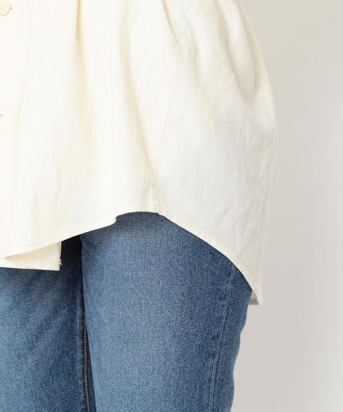 Another Edition（アナザーエディション）の「スタンドカラーシャツⅡ（シャツ/ブラウス・レディース・オフホワイト/オリーブ/ライトブルー・フリー）」の9枚目の写真