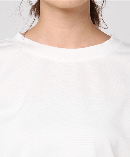 N.（N. Natural Beauty Basic）（エヌエヌナチュラルビューティーベーシック）の「ポンチボリュームスリーブカットソー（Tシャツ/カットソー・レディース・ホワイト/ネイビー/ベージュ・MEDIUM）」の4枚目の写真