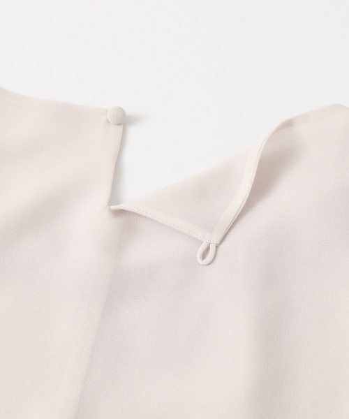 URBAN RESEARCH（アーバンリサーチ）の「ウォッシャブルタックジョーゼットブラウス（シャツ/ブラウス・レディース・オフホワイト/ベージュ系その他/ブラック/マスタード・FREE）」の12枚目の写真