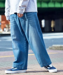 MONO-MART | ワイドテーパードバルーンデニムパンツ(10oz DENIM)(デニムパンツ)