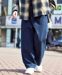 MONO-MART | ワイドテーパードバルーンデニムパンツ(10oz DENIM)(デニムパンツ)