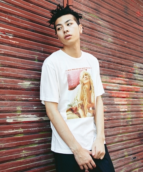 HYSTERIC GLAMOUR(ヒステリックグラマー)の「CL/I WILL ROCK MY WAY プリント Tシャツ(Tシャツ/カットソー・メンズ・ホワイト/ピンク/ブラック・SMALL/MEDIUM/LARGE/X-LARGE)」の2枚目の写真