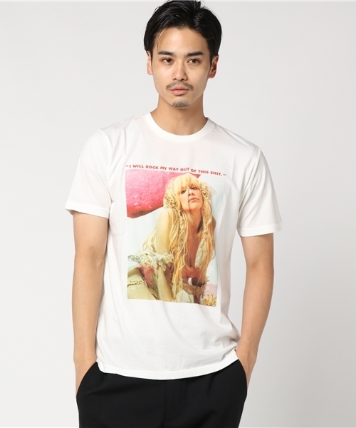 HYSTERIC GLAMOUR(ヒステリックグラマー)の「CL/I WILL ROCK MY WAY プリント Tシャツ(Tシャツ/カットソー・メンズ・ホワイト/ピンク/ブラック・SMALL/MEDIUM/LARGE/X-LARGE)」の14枚目の写真
