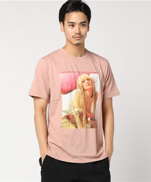HYSTERIC GLAMOUR(ヒステリックグラマー)の「CL/I WILL ROCK MY WAY プリント Tシャツ(Tシャツ/カットソー・メンズ・ホワイト/ピンク/ブラック・SMALL/MEDIUM/LARGE/X-LARGE)」の16枚目の写真