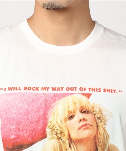 HYSTERIC GLAMOUR(ヒステリックグラマー)の「CL/I WILL ROCK MY WAY プリント Tシャツ(Tシャツ/カットソー・メンズ・ホワイト/ピンク/ブラック・SMALL/MEDIUM/LARGE/X-LARGE)」の6枚目の写真