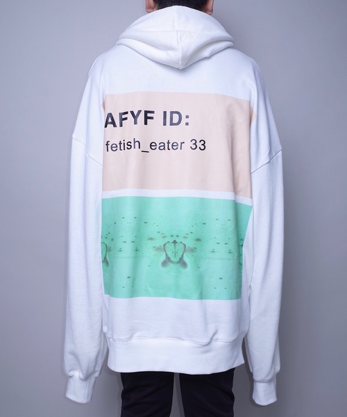 rovtski(ロフトスキー)の「rovtski 【トレンドのビッグシルエット】10oz HOOD SWEAT オーバーサイズ ユニセックス プリント プルオーバーパーカー(パーカー)」|その他5