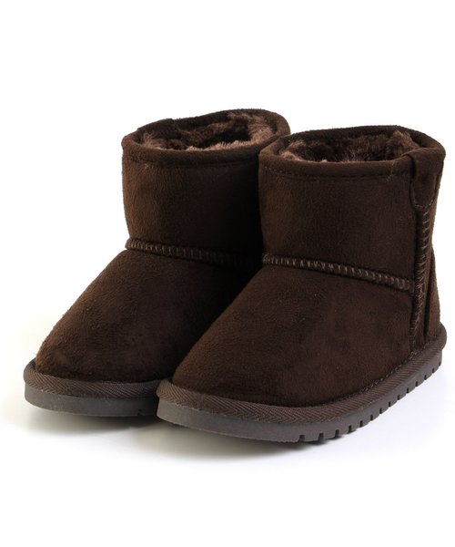 Ampersand(アンパサンド)の「トドラーボアショートブーツ(ブーツ・キッズ・ブラック/レッド/ベージュ/エメラルド/ネイビー/レインボー/ブラウン/チャコール・20/21/18/16/17/19)」の4枚目の写真