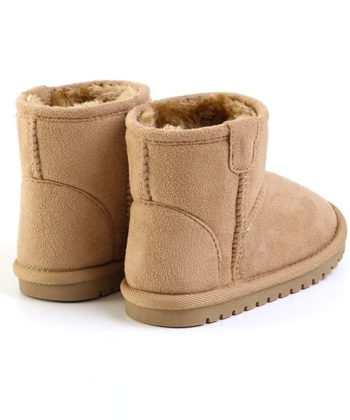 Ampersand(アンパサンド)の「トドラーボアショートブーツ(ブーツ・キッズ・ブラック/レッド/ベージュ/エメラルド/ネイビー/レインボー/ブラウン/チャコール・20/21/18/16/17/19)」の22枚目の写真