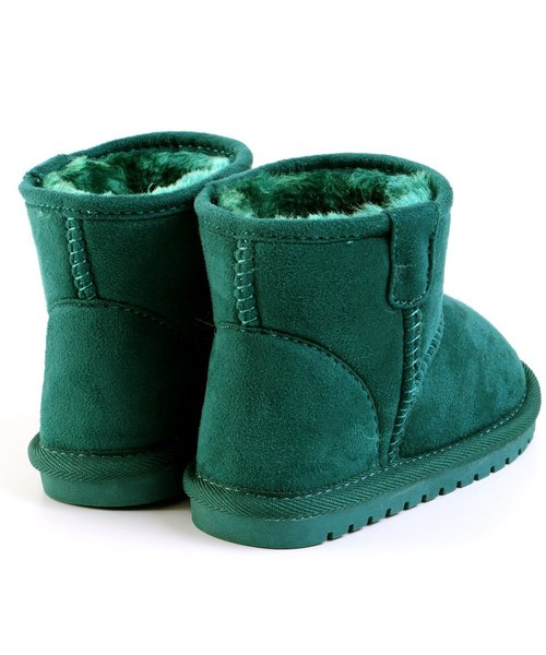 Ampersand(アンパサンド)の「トドラーボアショートブーツ(ブーツ・キッズ・ブラック/レッド/ベージュ/エメラルド/ネイビー/レインボー/ブラウン/チャコール・20/21/18/16/17/19)」の13枚目の写真