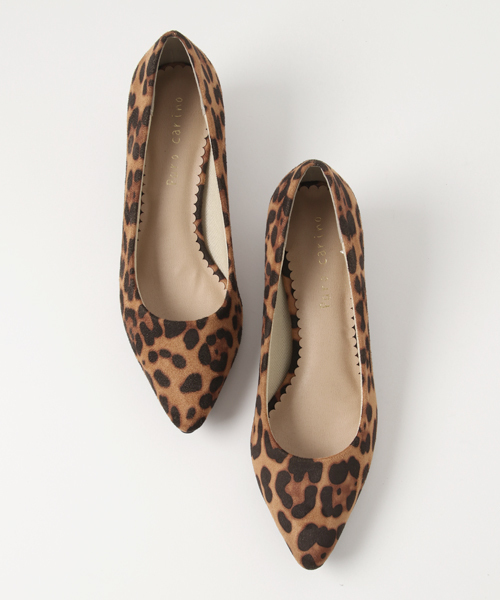 Green　Parks（グリーンパークス）の「・カラーローヒールパンプス（パンプス・レディース・ボルドー/レオパード/ブラック/マスタード/グリーン/スモークピンク・M/L）」の9枚目の写真