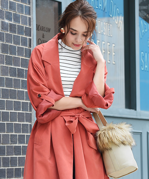 Luz Llena（ラズレナ）の「[2way]エコファー付きバケツ型ショルダーバッグ（ショルダーバッグ・レディース・ブラウン/アイボリー・ﾌﾘ-）」の6枚目の写真