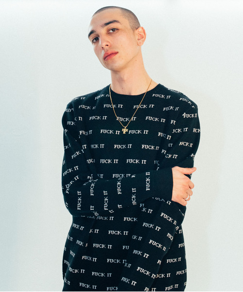 HUF(ハフ)の「FUCK IT JACQUARD SWEATER HUF / ハフ コットン ...