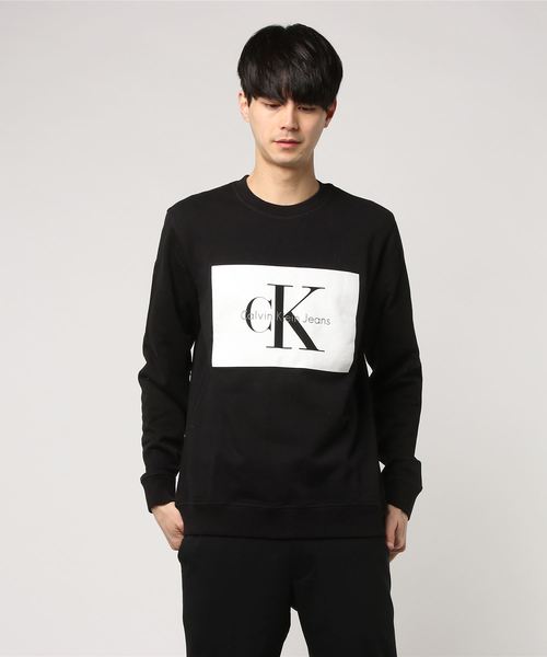 Calvin Klein Jeans（カルヴァンクラインジーンズ）の「ボックスロゴ スウェット（スウェット・メンズ・グレー/ブラック/ダークネイビー・MEDIUM/SMALL/X-LARGE/LARGE）」の8枚目の写真