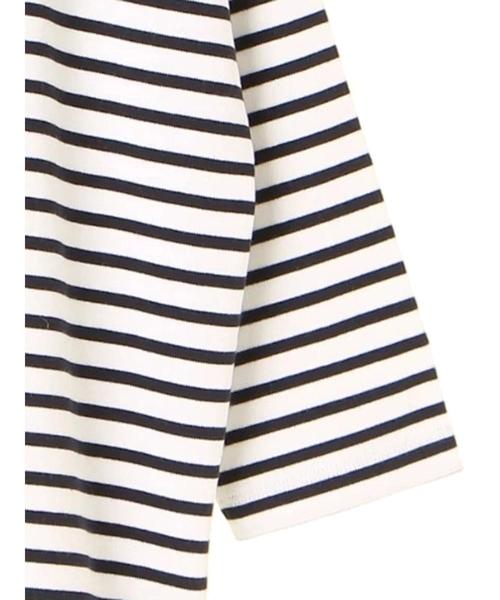 AMERICAN HOLIC(アメリカンホリック)の「・ボーダードロップショルダー長袖プルオーバー(Tシャツ/カットソー・レディース・ネイビー/レッド/グリーン/杢グレー/ブラック/ピンク・FREE)」の9枚目の写真