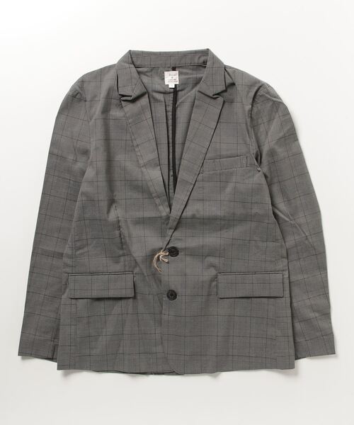Revo.(レボ)の「【Revo.】ストレッチ グレンチェック テーラードジャケット/メンズ(テーラードジャケット・メンズ・モカ/グレー/チャコールグレー・LARGE/MEDIUM)」の2枚目の写真
