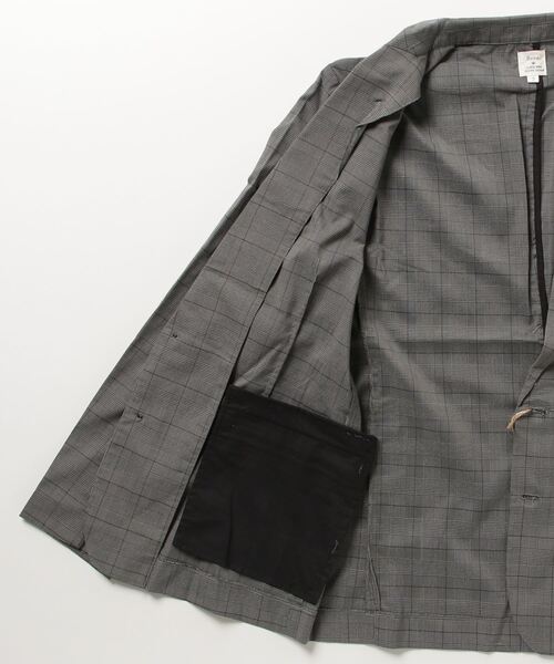 Revo.(レボ)の「【Revo.】ストレッチ グレンチェック テーラードジャケット/メンズ(テーラードジャケット・メンズ・モカ/グレー/チャコールグレー・LARGE/MEDIUM)」の4枚目の写真