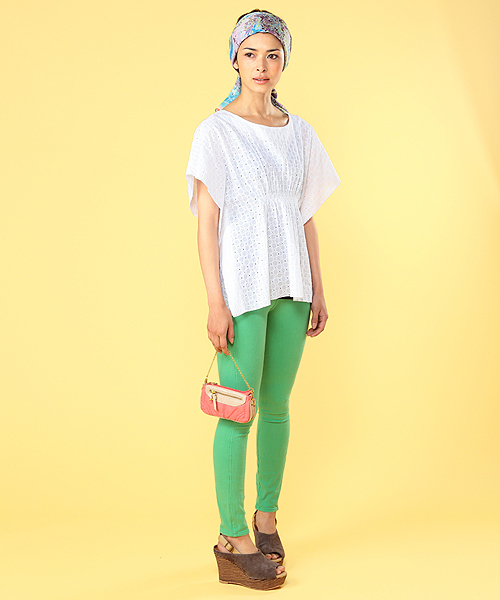 BEAMS LIGHTS Women's（ビームスライツ ウィメンズ）の「○Legz SKIN / VANDA（その他パンツ・レディース・ブラック/オレンジ/グリーン/パープル・36/38）」の3枚目の写真